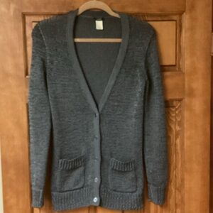 Vintage J. Crew Grey Heavy Weight Cardigan